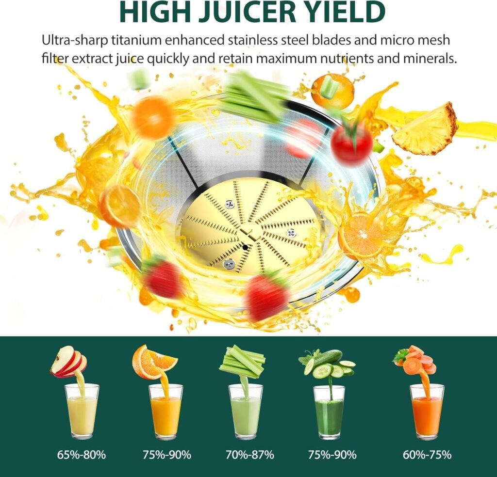 FILTRO DE ACERO INOXIDABLE EXTRACTOR DE JUGO KOIOS